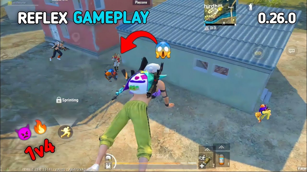 REFLEX ON  🧠🔥 1v4 GAMEPLAY PUBG MOBILE LITE BGMI LITE | DELLSO X @LIONxGAMINGop  @dellsoXyt