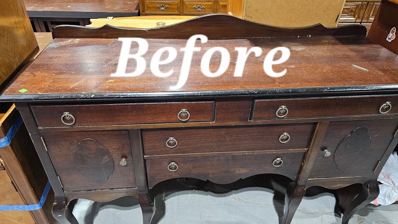 1930년대 가구 페인트 하고 손잡이만 바꿨는데 #가구리폼 #diy Before and after