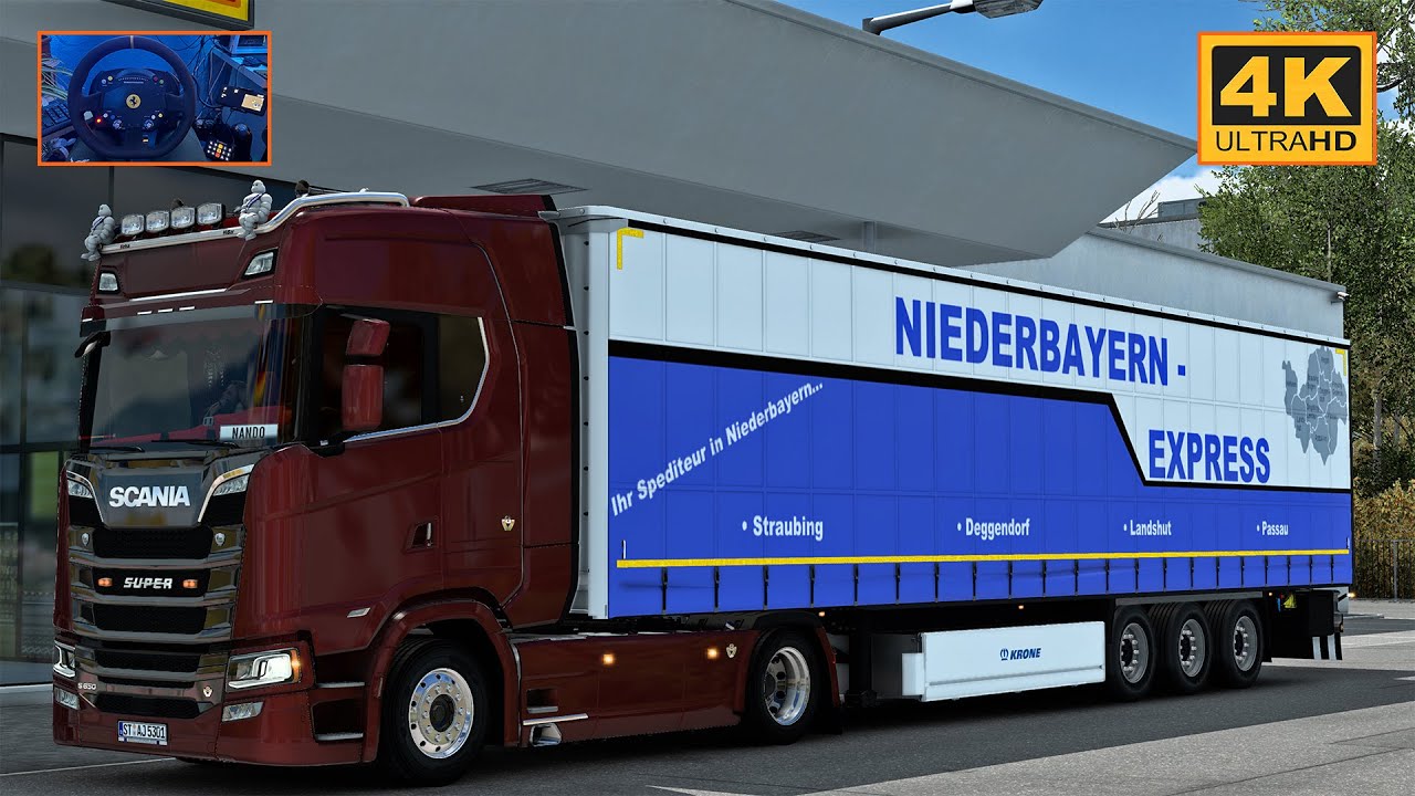 Scania S650 V8 in RPM | Pirmasens - Hauenstein | ETS2 Gameplay 4K + wheel cam