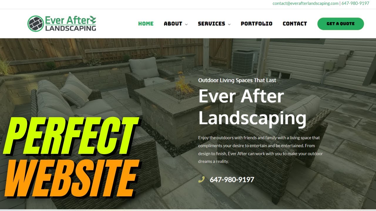 Designing a Hardscape Construction Contractor Website