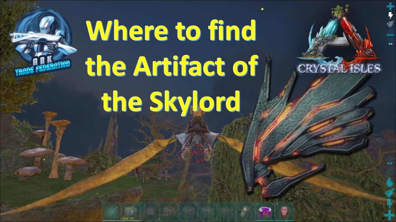 Ark Official PVE: How to find the Artifact of the Skylord on Crystal Isles!!!