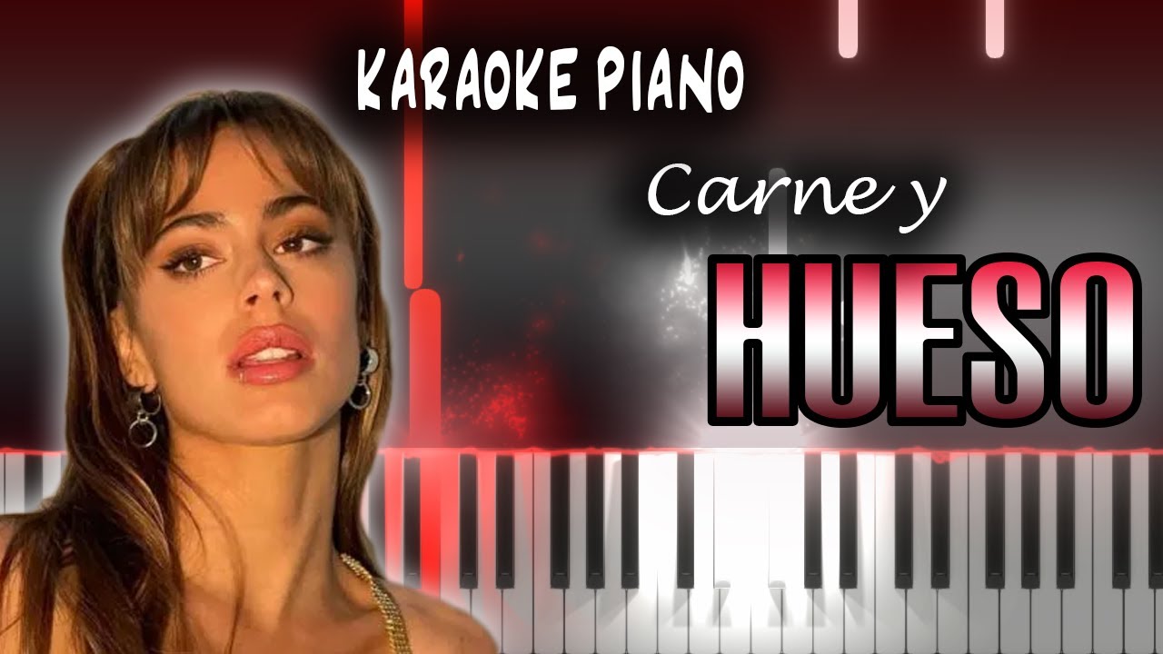 TINI - Carne y Hueso | KARAOKE Piano / Tutorial / Cover