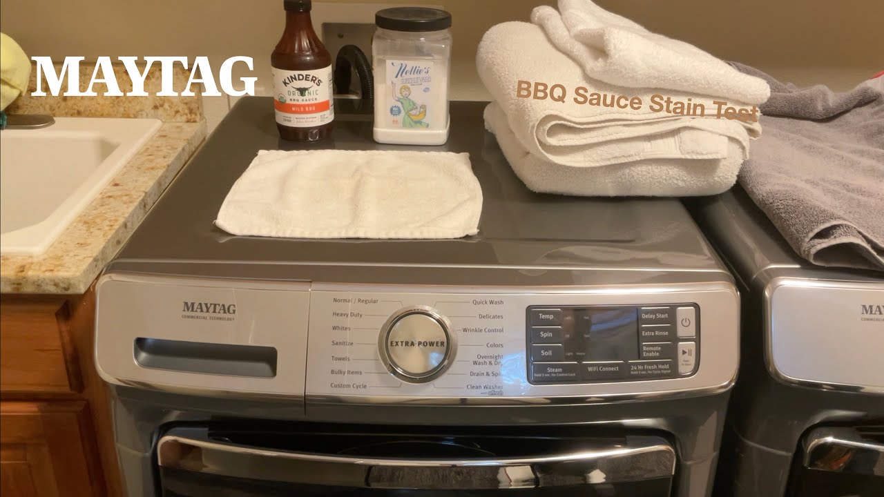 Maytag MHW8630HC4 Front Load Washer - BBQ Sauce Test™