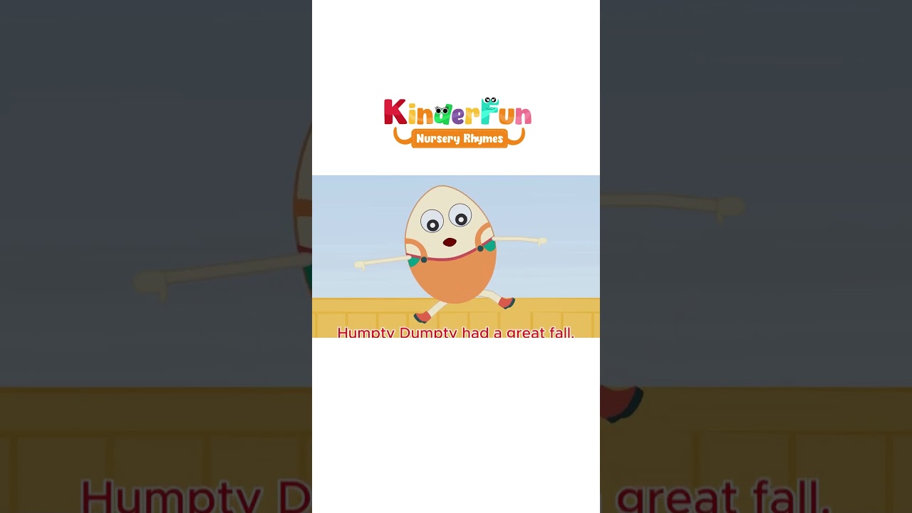 Humpty Dumpty Song for Kids 🥚 | Learn & Sing Along | Nursery Rhymes
