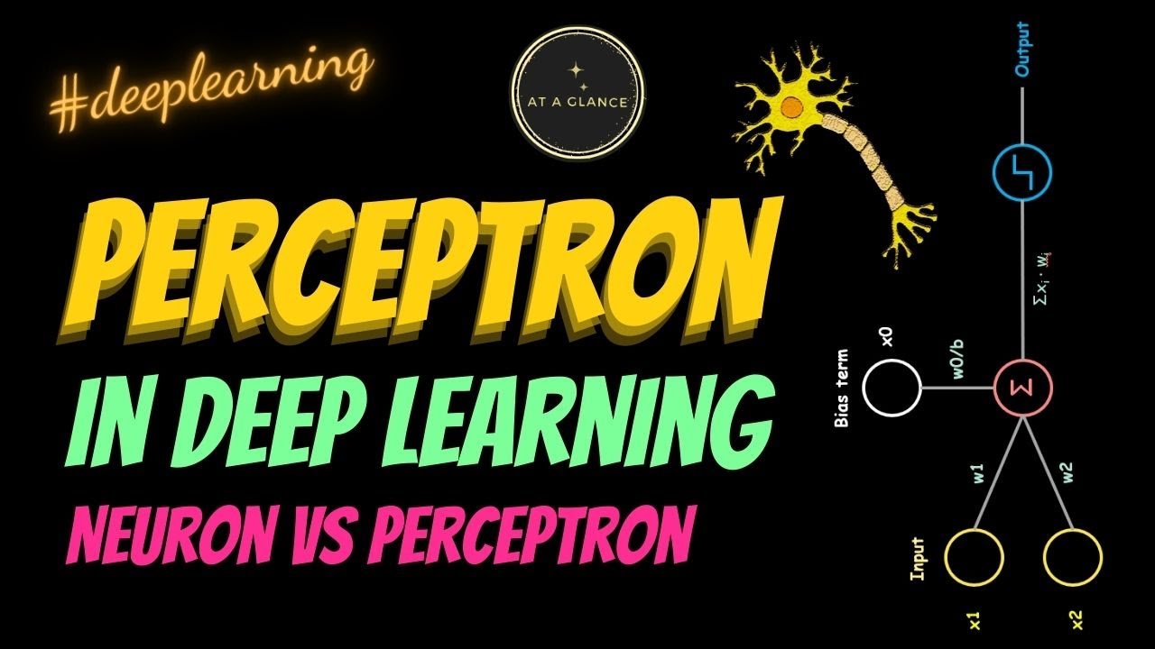 Perceptron | Deep Learning Tutorial | Neural Networks | Neuron vs Perceptron | At A Glance! | #ai
