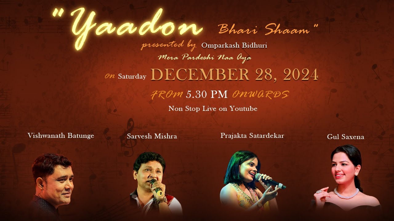 Live Musical Programme organised by Omparkash Bidhuri Advocate In Delhi On 28-12-2024 (9811043418)