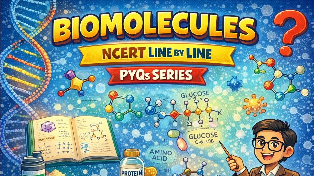 Biomolecules ncert line by line pyq series 