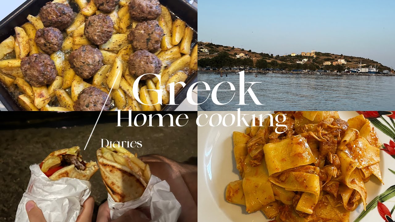 Spontaneous trip to Saint Apostles Evia Greece,Greek style burger patties & braised chicken Ep4 Vlog