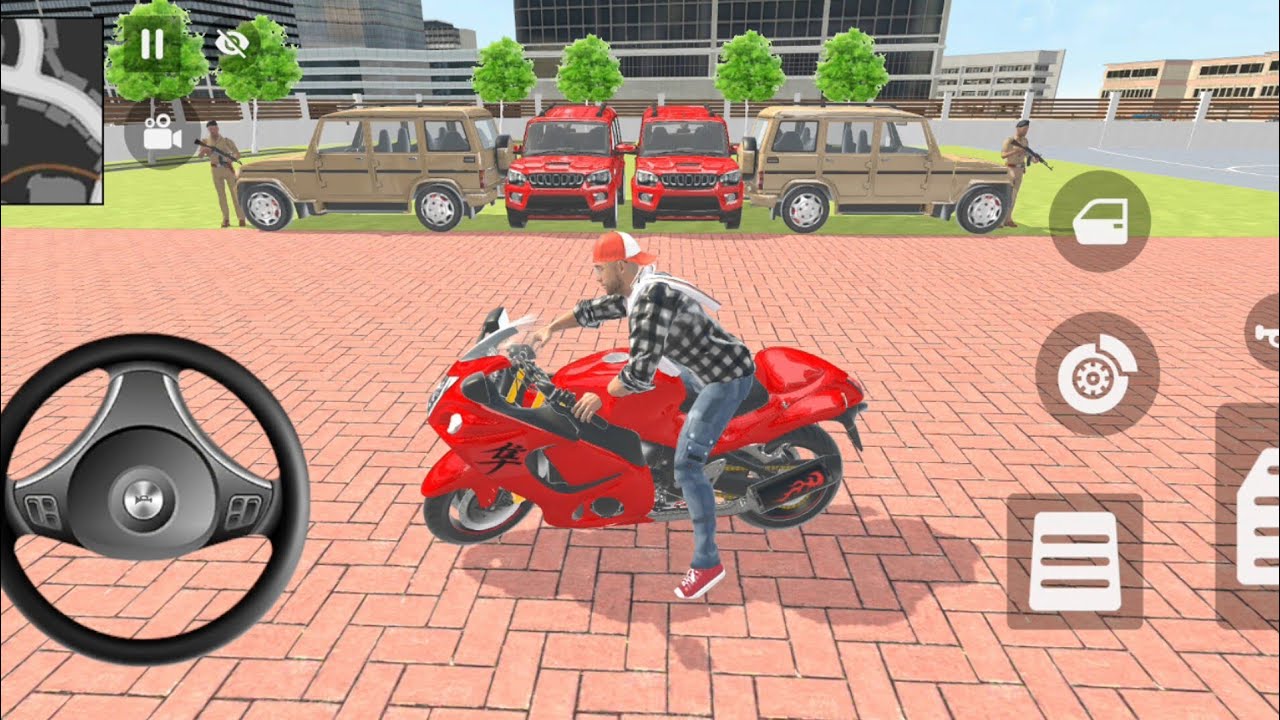 🎮Franklin order by 2⃣ Jeep Car & 2️⃣ Mahindra Scorpio 💥 in Indian 🇮🇳 bike thift auto simulator 🎮