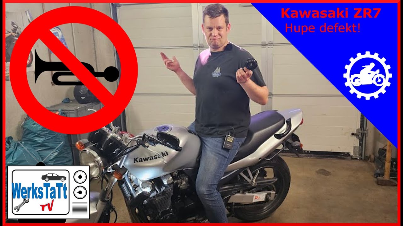 ►Kawasaki ZR7◄ Hupe wechseln [Replace Horn] ◢(MOTORRAD)WERKSTATT-TV◣