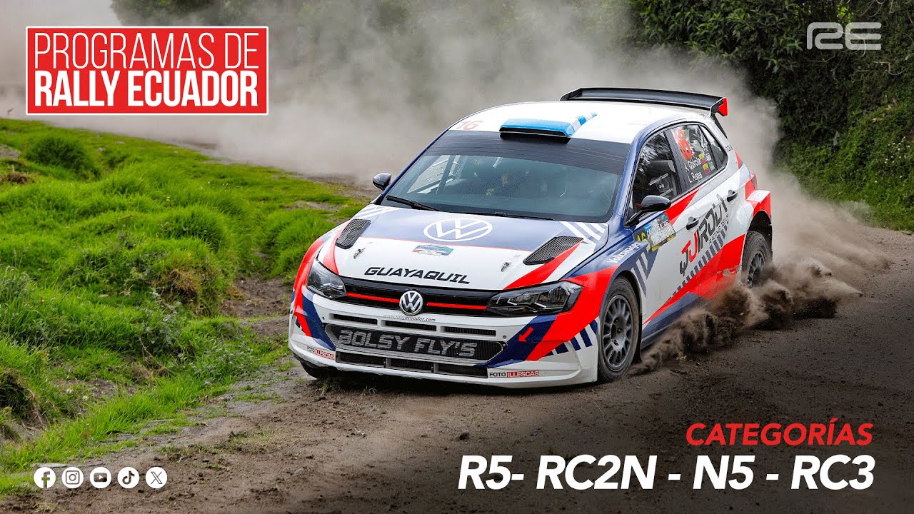 🎥Resumen categorías 🚗 R5, RC2N, N5 y RC3 del 🏁#rallycaminosimbabura2024