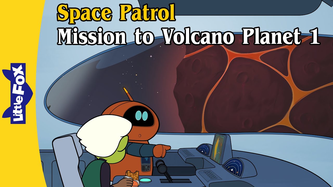 Mission to Volcano Planet | Part 1 | Space Adventure & Volcano Eruption | Little Fox