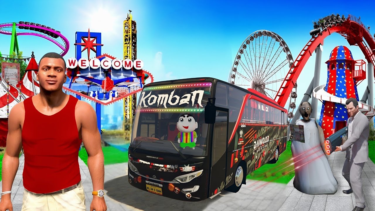 Franklin's family trip to Wonderland in Komban bus