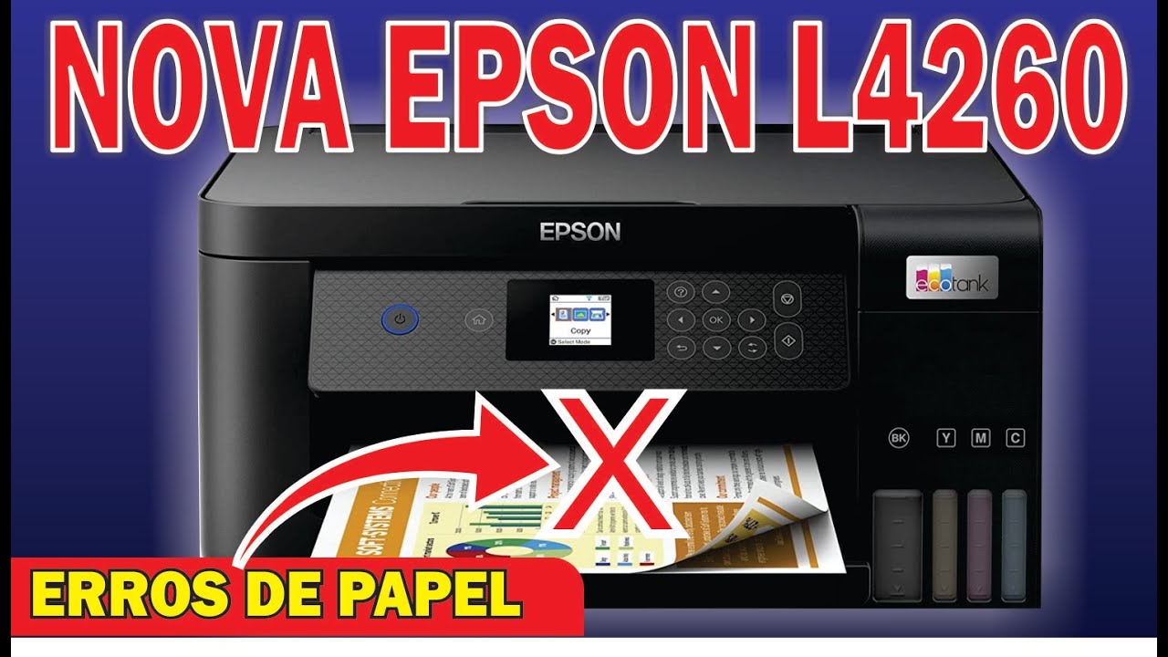 EPSON L4260 como resolver erros de papel