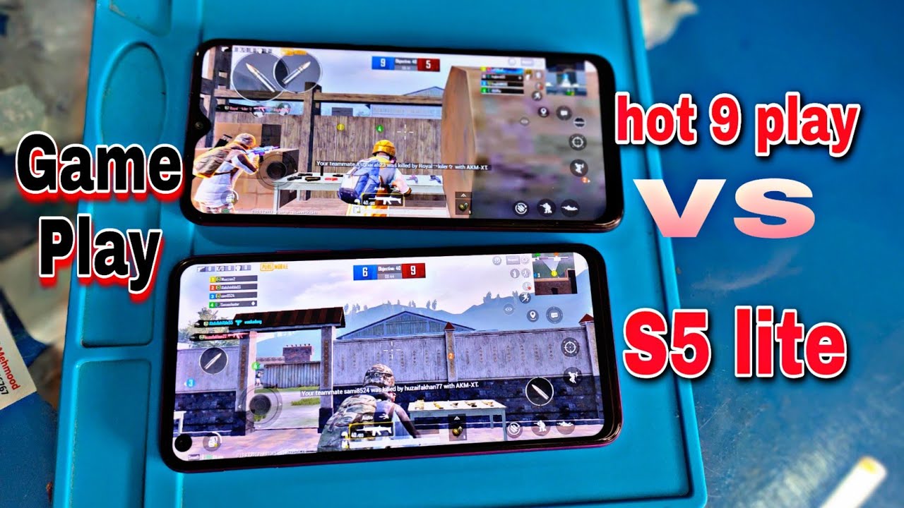 PUBG Game Play Comparison between infinix S5 lite and infinix hot9 play