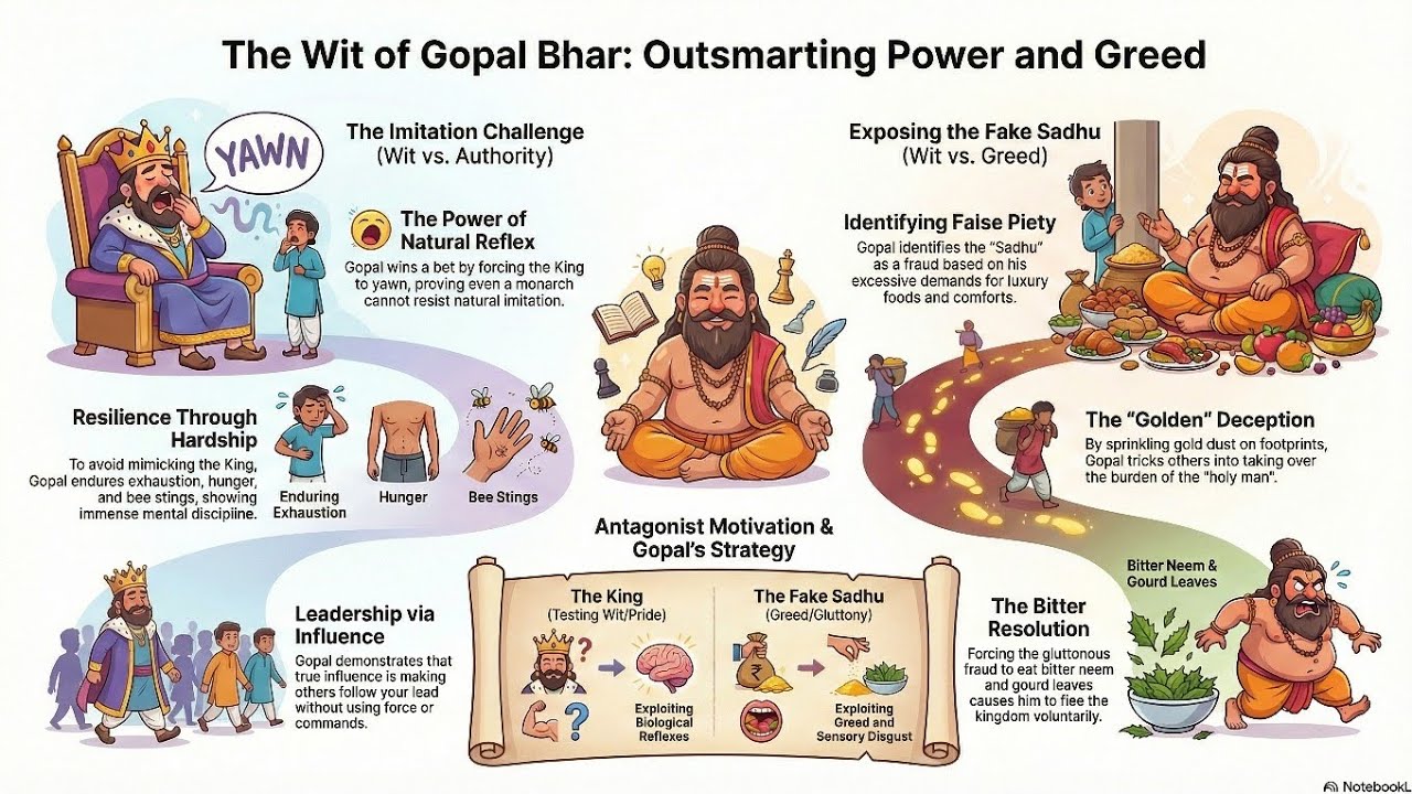 Gopal Bhar vs. The King: The Ultimate Prank Battle! 🤣 | Funny Animated Stories (Alternative: The....