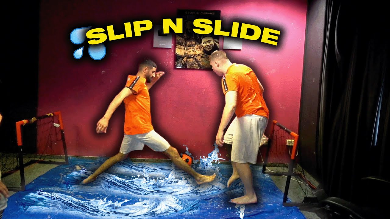 FIFA MATCH in REAL LIFE | SLIP N SLIDE | Jordan & Semih
