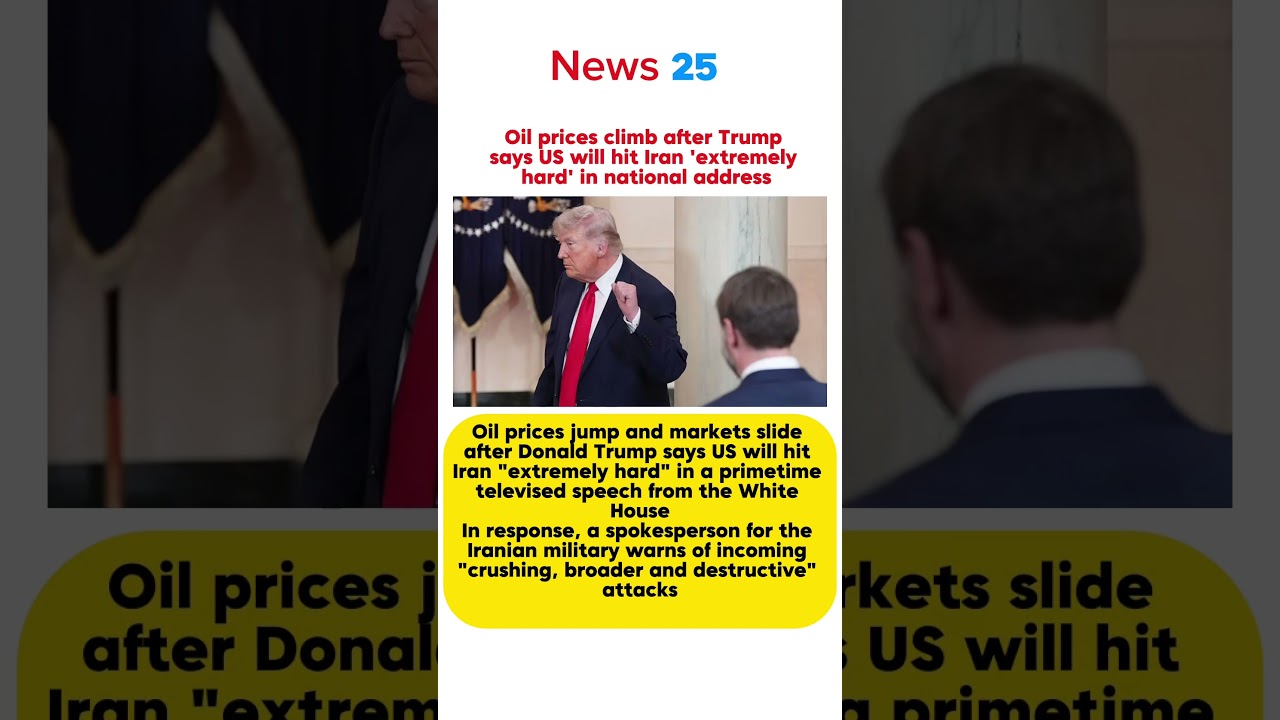 Oil Prices Surge After Trump Warns U.S. Will Hit Iran &ldquo;Extremely Hard&rdquo; in National Address#iran