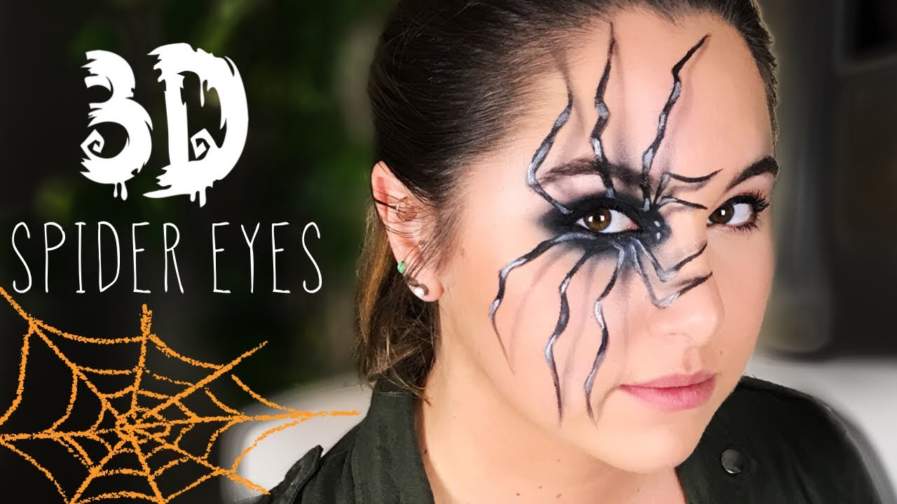 3D SPIDER EYES HALLOWEEN MAKEUP TUTORIAL