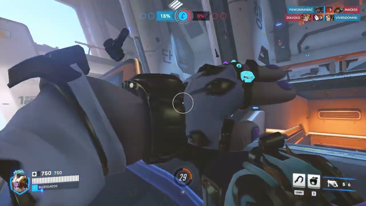 Overwatch Clip - Peak Hog Control Gameplay Part 1
