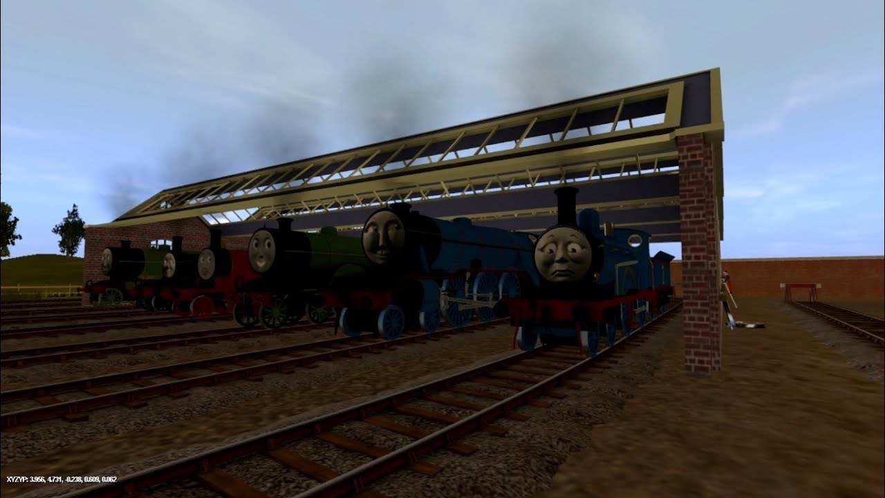 Rails of the North Western Railway - Three Railway Engine - Edward's Day Out