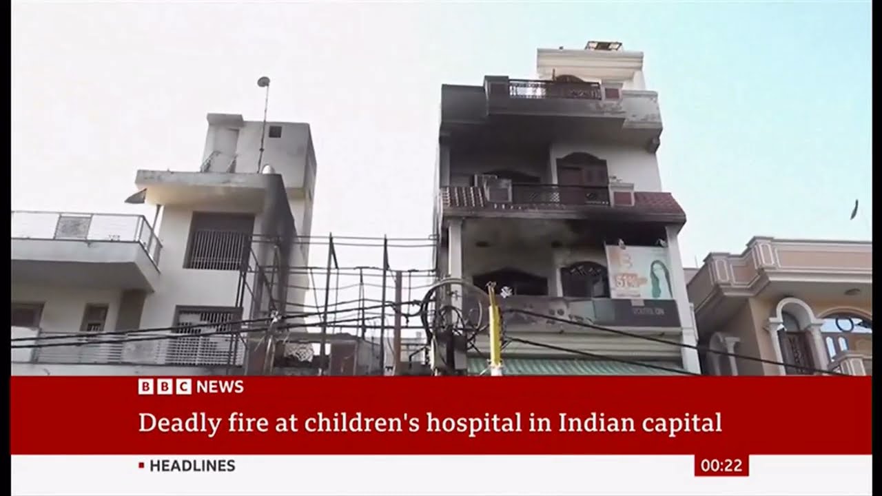 Tragedy of a fire at a hospital (India) - UK News - 27/May/2024