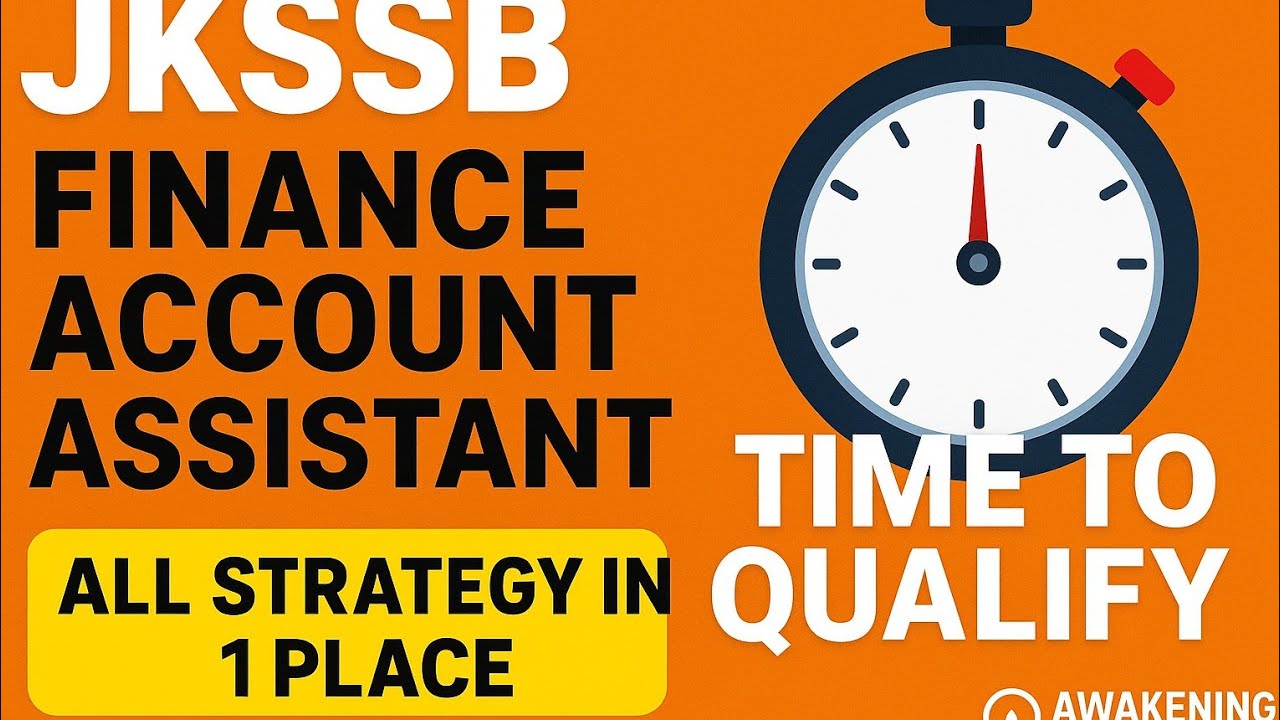 STRATEGY FINANCE ACCOUNT ASSISTANT | JKSSB | ONE STOP SOLUTION |