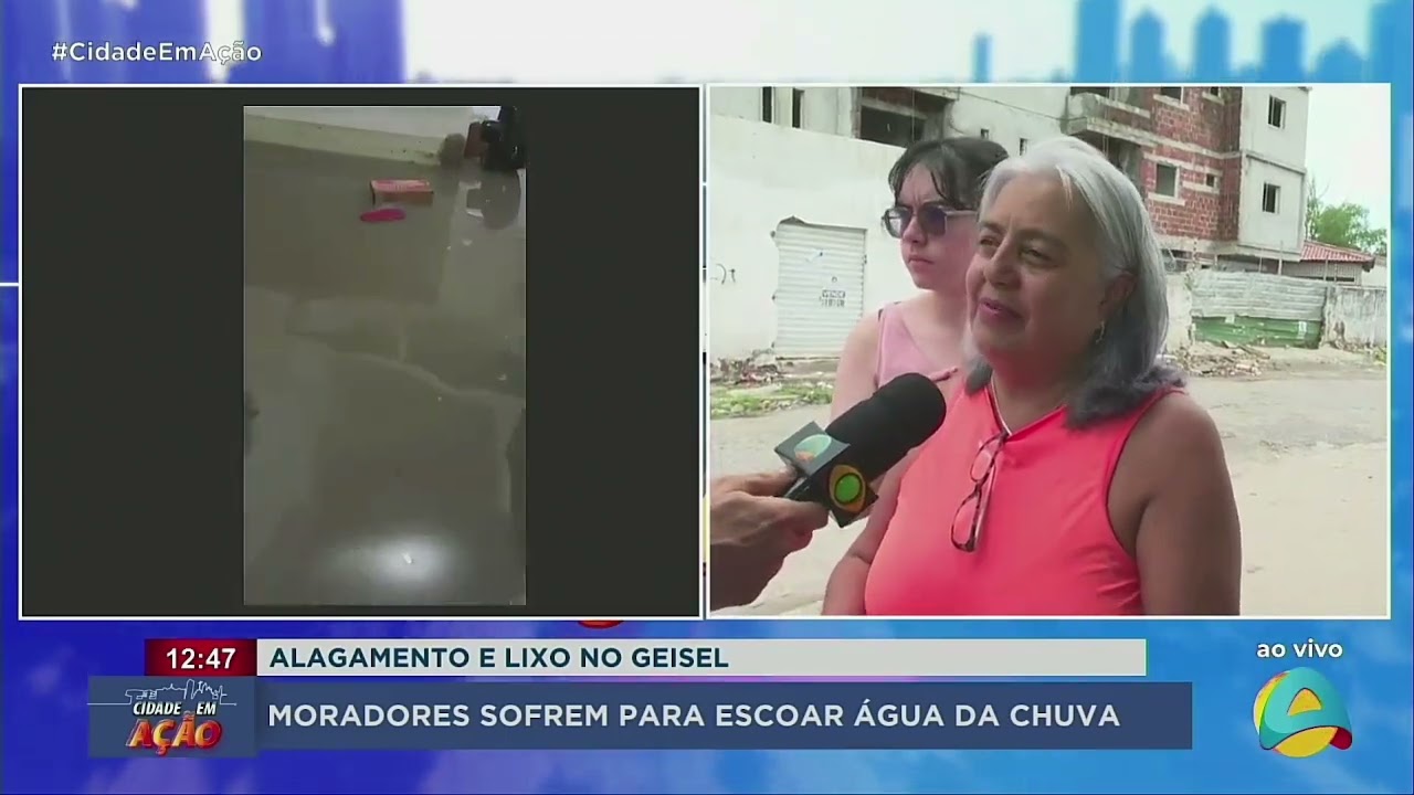 Cidade em Ação - Alagamento e lixo no Geisel dificultam escoamento da água da chuva