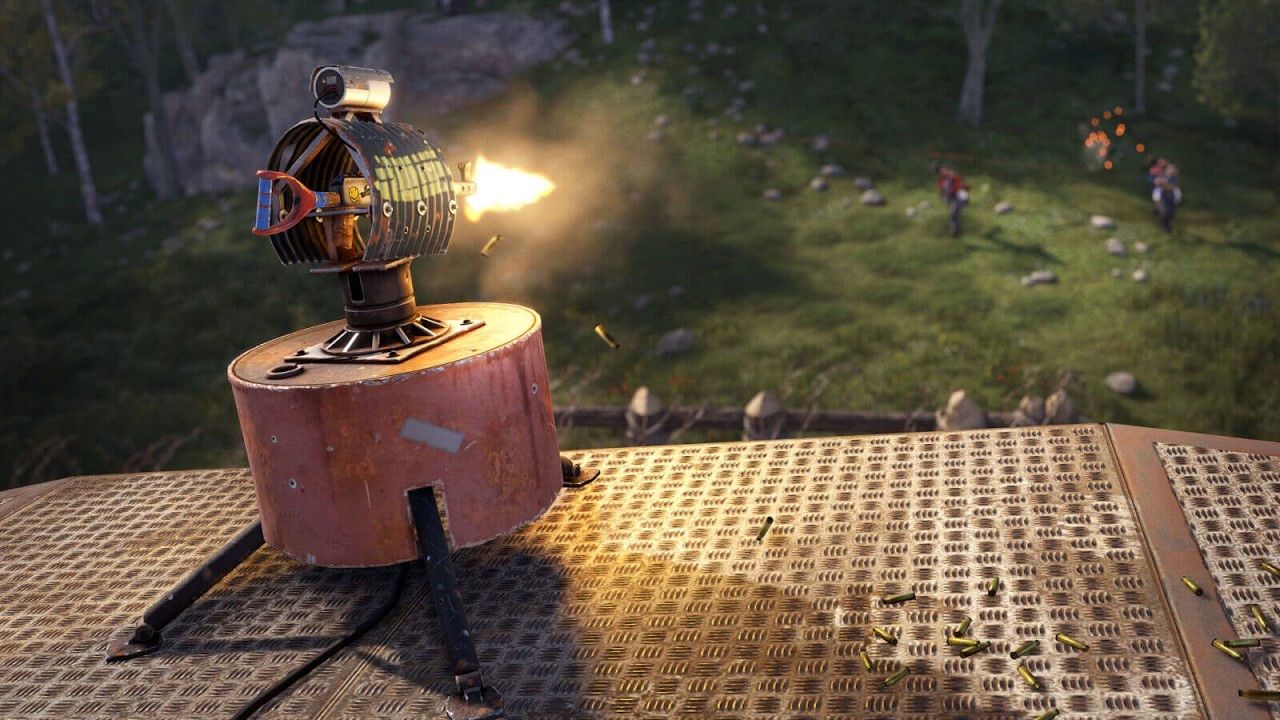 Rust | Simple Setup Flip Flop Auto Turret. ( Break Turret Limit )