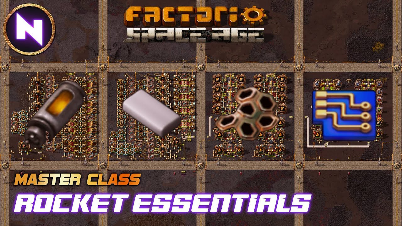Rocket Essentials: Rocket Fuel/Low Density/Blue Circuit/Plastic | Factorio Space Age Master Class