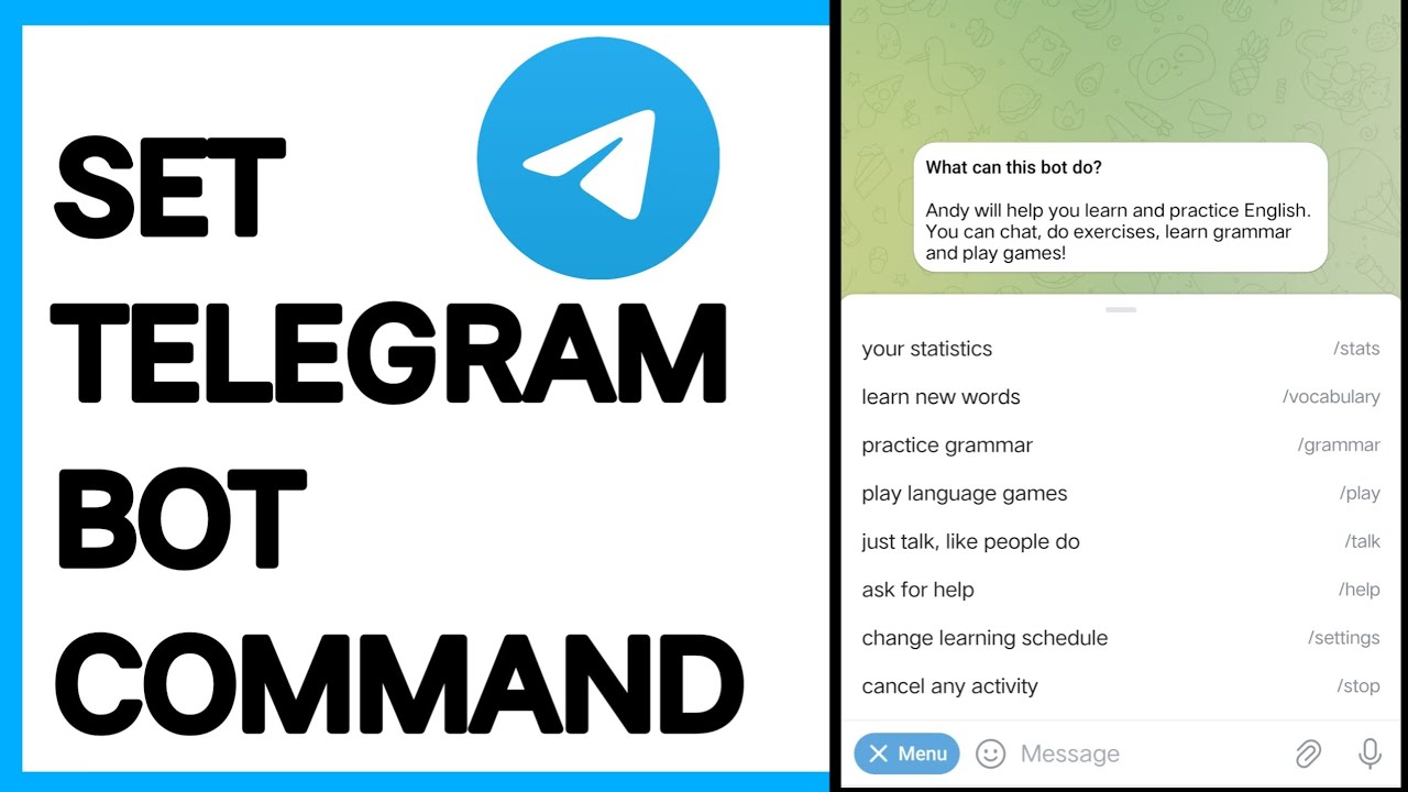 How To Set Telegram Bot Command