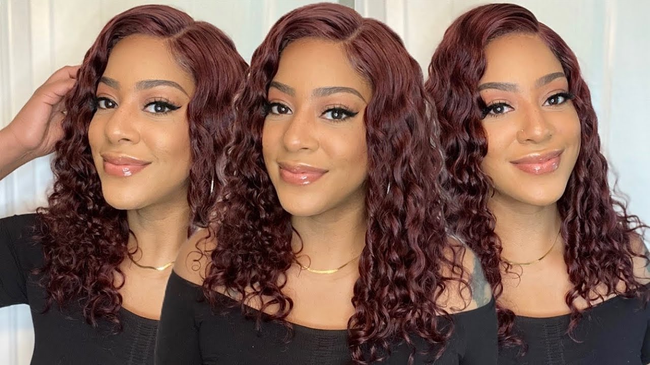 LuvMe Hair Dark Purple Water Wave Unit | Install and Review | Little Mermaid Vibes