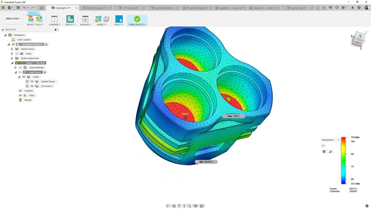 Fusion 360 - Simulation Extension (Thermal steady state)