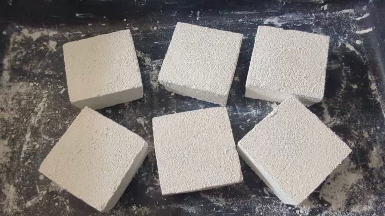 6 Chalk Blocks smashed with my hands