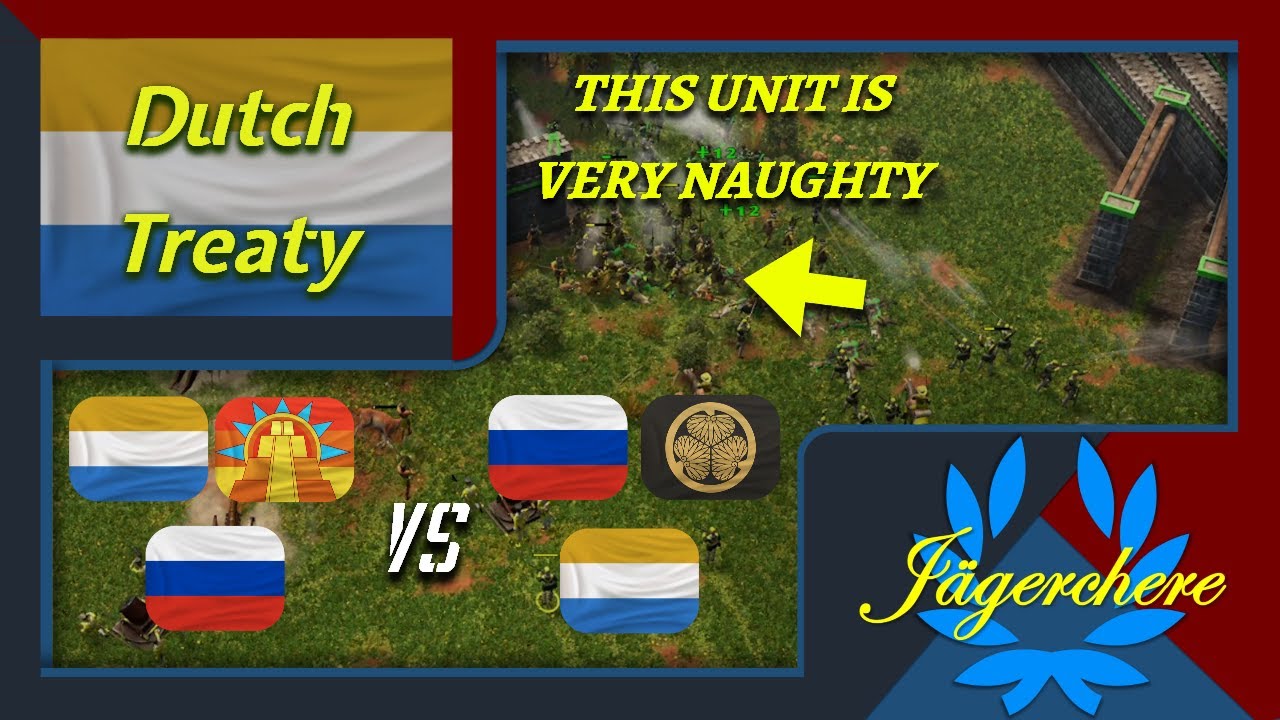 Halberdier MOST MADE Unit! | 3v3 Treaty with Dutch | AOE III: DE