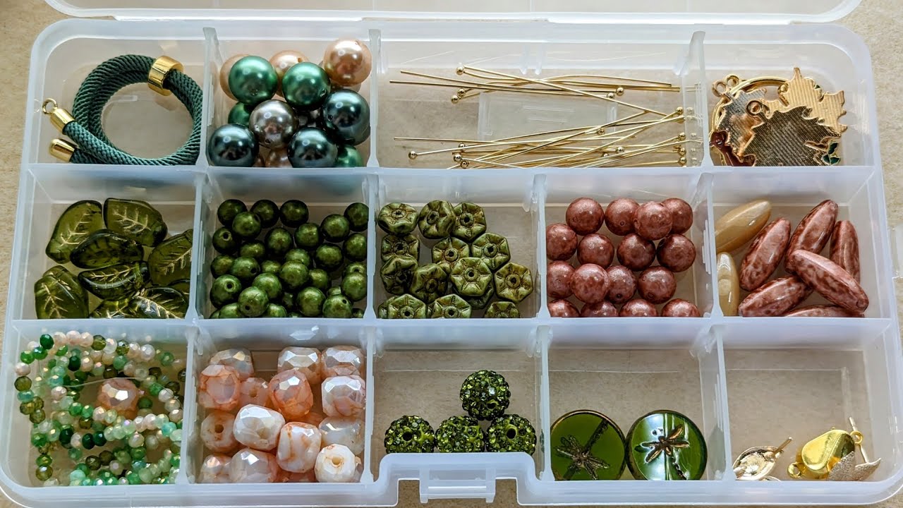 Organizing the Woodland Whimsy companion bundle from Bead Box Bargains.