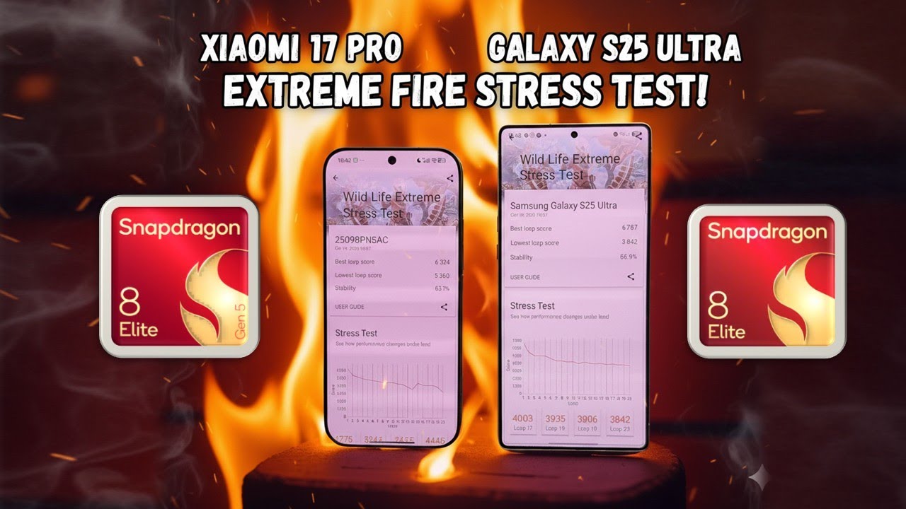 Xiaomi 17 Pro vs Galaxy S25 Ultra: Snapdragon 8 Elite Gen 5 vs 8 Elite - Burn Them!