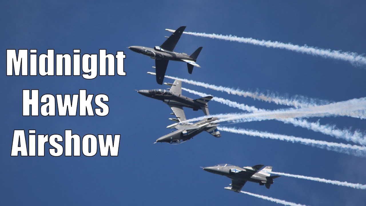 Midnight Hawks Full Airshow - 4 Jets Formation Performance - Vaasa 2024 [4K]