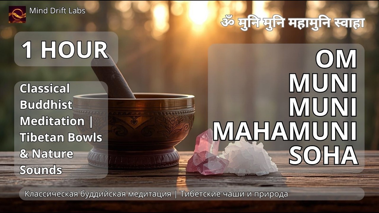 OM MUNI MUNI MAHAMUNI SOHA | Classical Buddhist Meditation | Tibetan Bowls & Nature Sounds