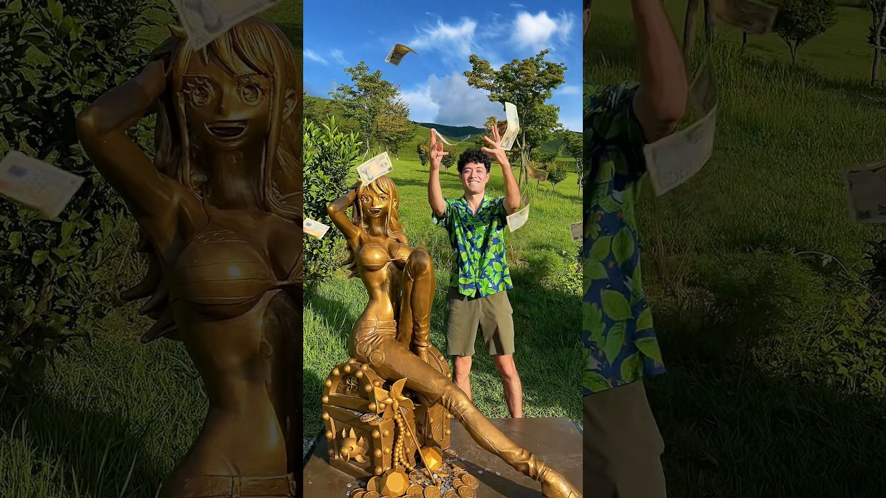 10 ONE PIECE Statues in Japan 🏴&zwj;☠️#onepiece #luffy #anime