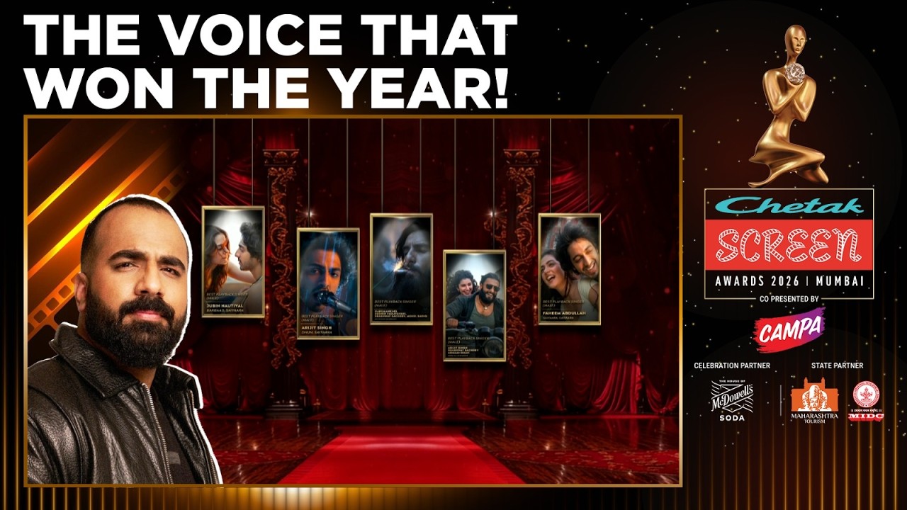 'Saiyaara' Title Track Ke Liye Faheem Abdullah Ko Best Playback Singer (Male) | #ChetakScreenAwards