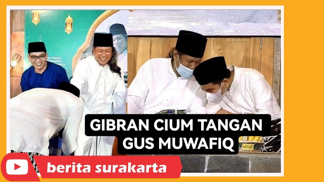 Akhlak Gibran Saat Bertemu Gus Muwafiq di Peresmian Masjid Kampung Cengklik Solo