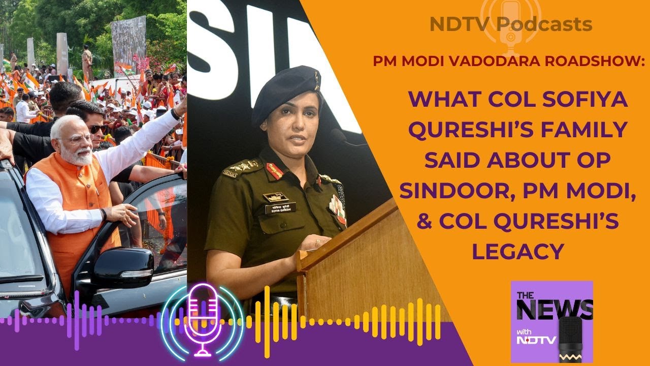 Colonel Sofia Qureshi Family |  Colonel Qureshi’s Family Joins PM Modi’s Roadshow in Vadodara