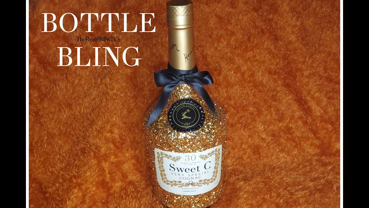 HENNESSY BOTTLE BLING + CUSTOM LABEL | TRP's BOTTLE BLING