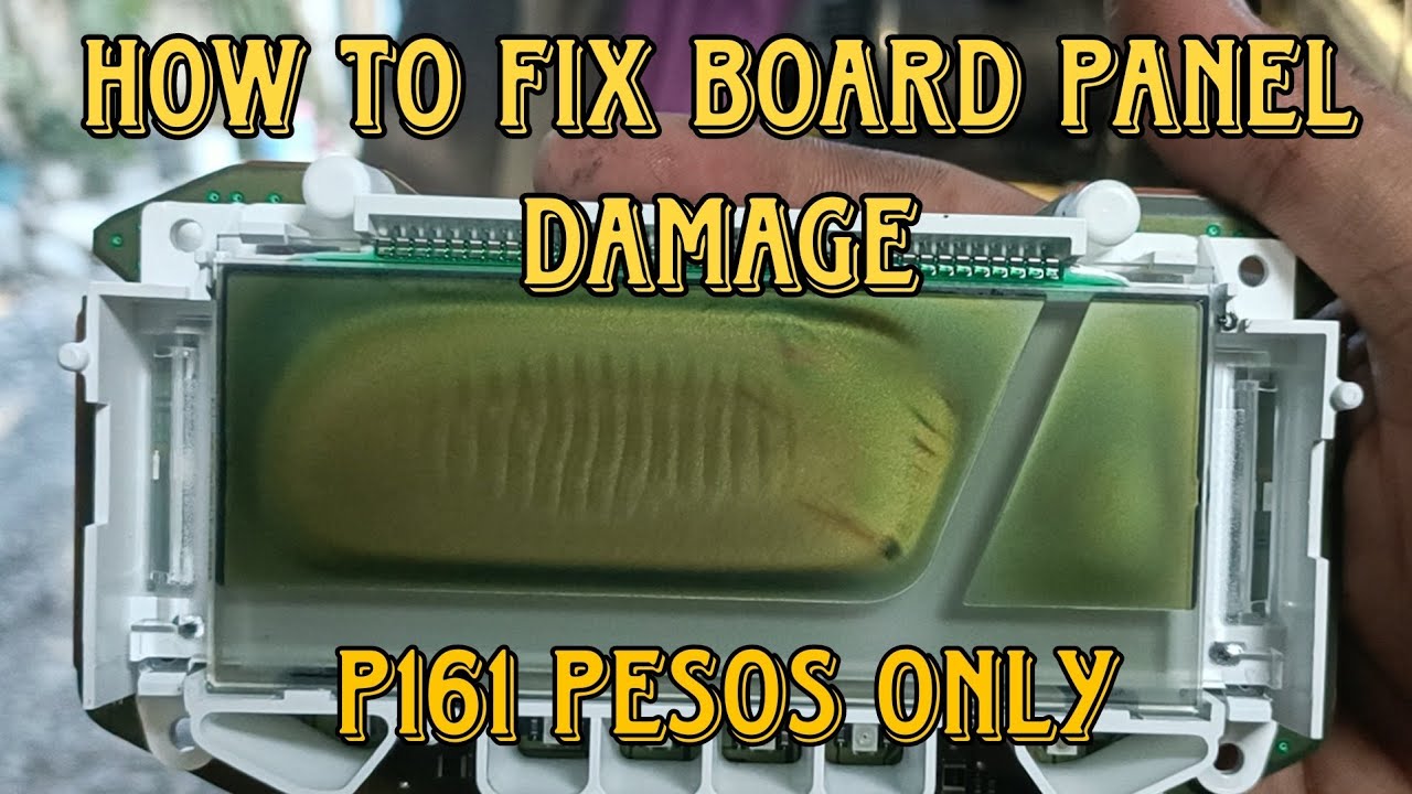 How to fix motorcycle board panel sunburn