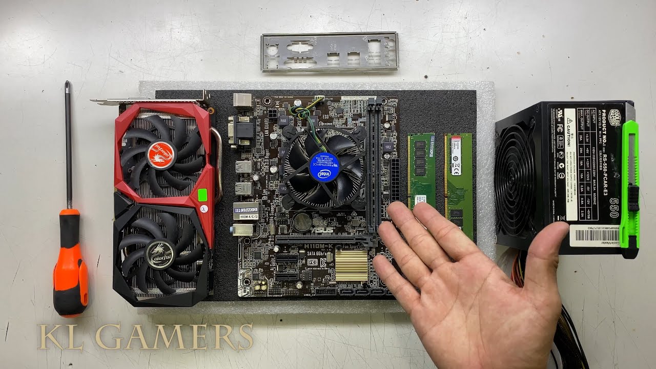 intel Core i5 6402P ASUS PRIME H110M-K Colorful GeForce GTX1660 Super Gaming PC Build