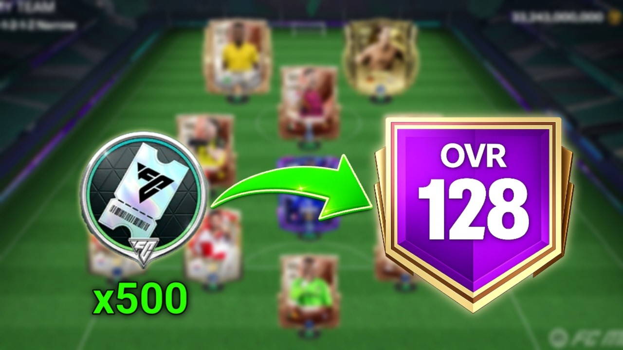 How Much OVR Can You Reach With 500 Drafts On a New Accounts In 5 Days? (0 $ Spent) #fcmobile 
