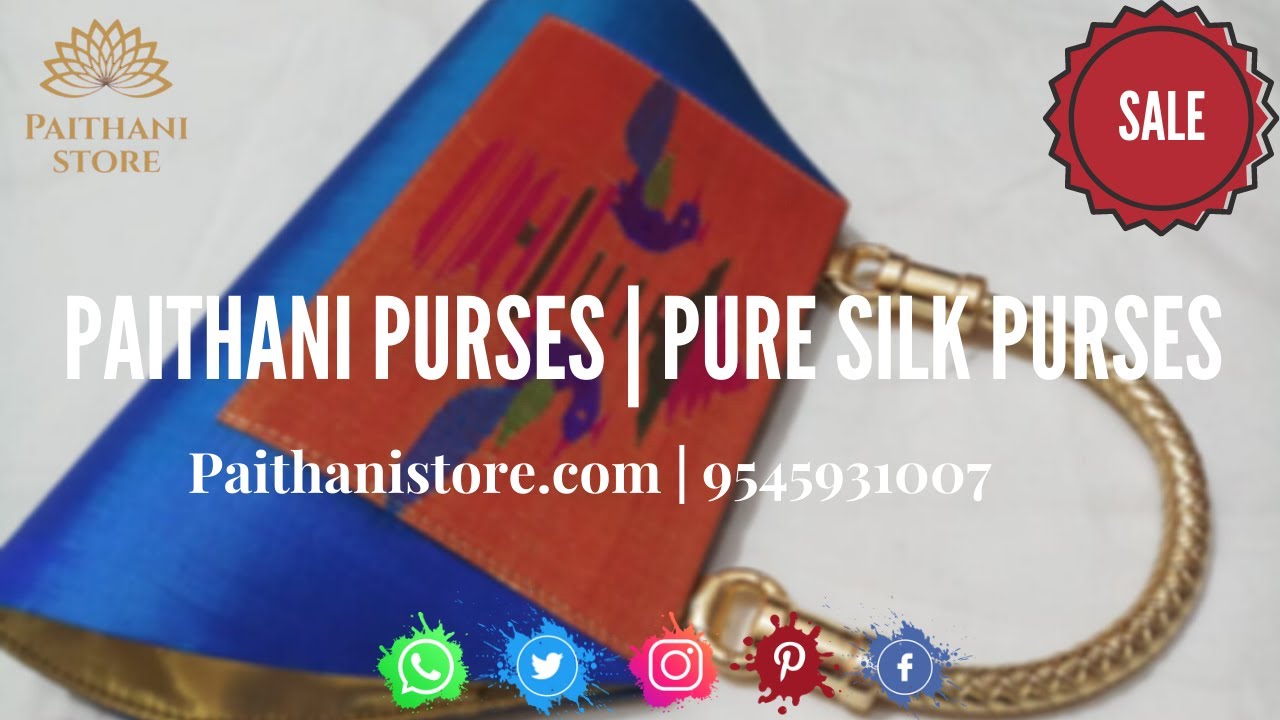 Paithani Purse | Pure Silk | Paithanistore.com | 9545931007