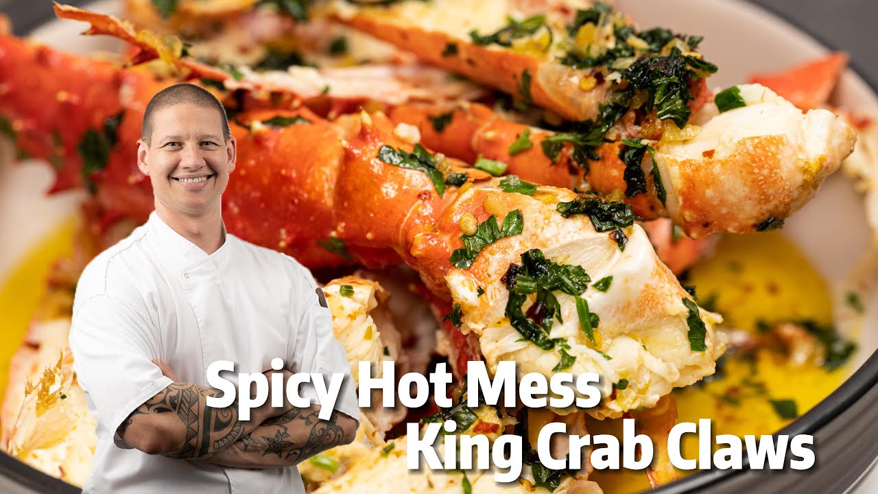How To Make Spicy Hot Mess King Crab Claws｜Gourmet Recipe ｜4K