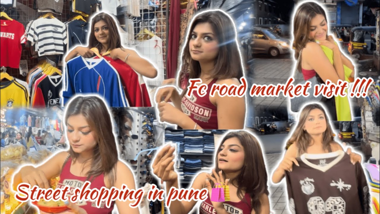 Street shopping in pune😳visit FC road market!!!&hearts;️